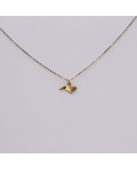 Brass Stamped NC Necklace