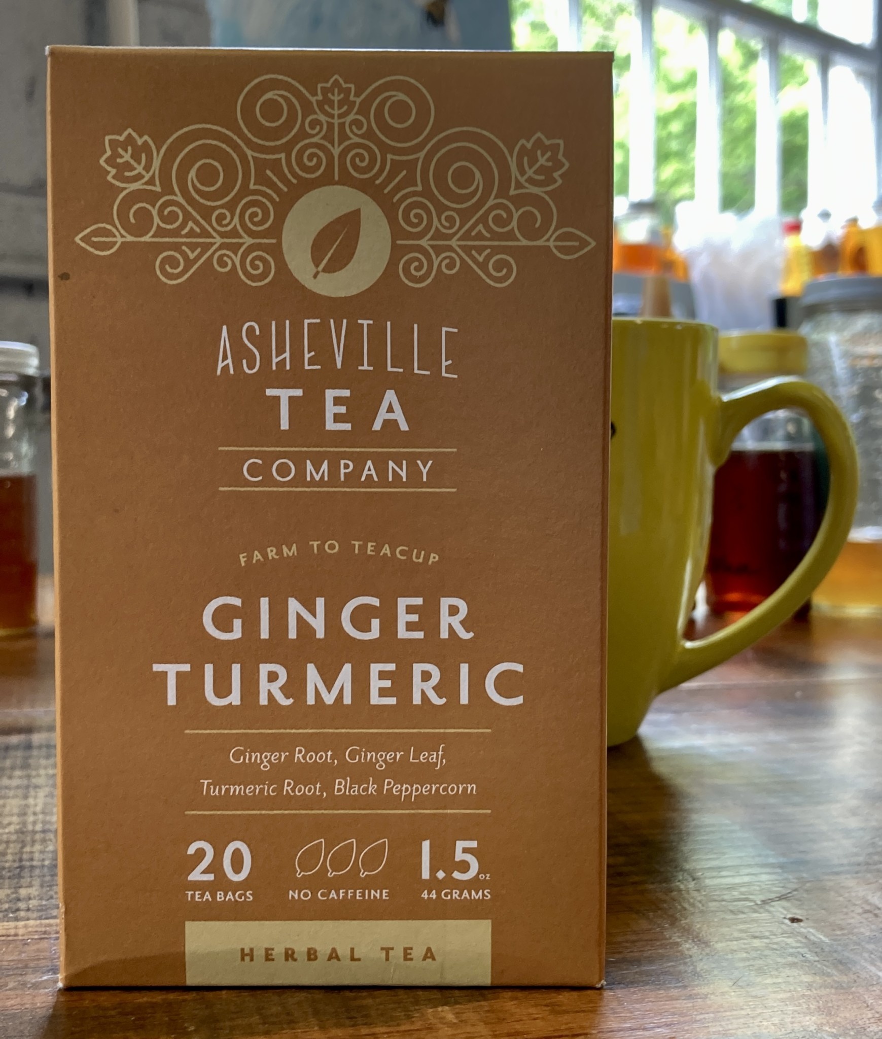 Asheville Tea Company AVL Tea Company Ginger Turmeric Box