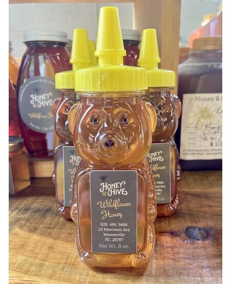 Local Wildflower Honey, 8 oz. plastic bear