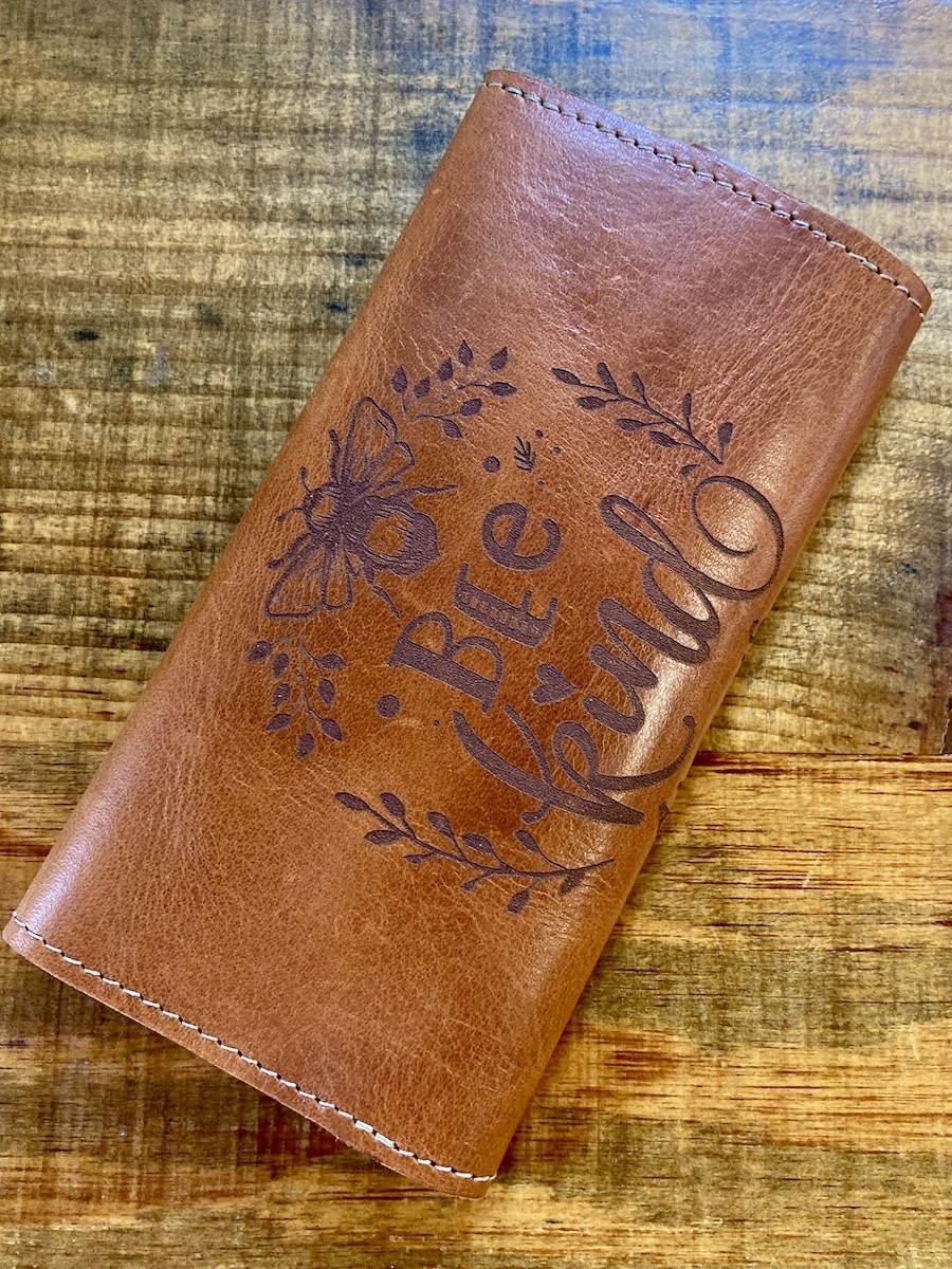 Bee Kind: Leather Women's Wallet