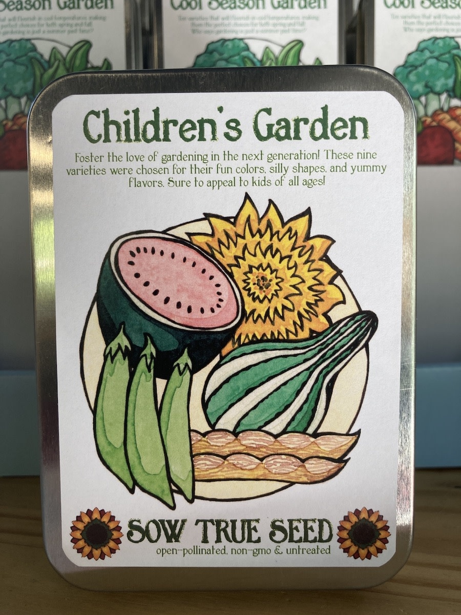 Sow True Seed Sow True Seeds Collection Gift Tin, Children's Garden