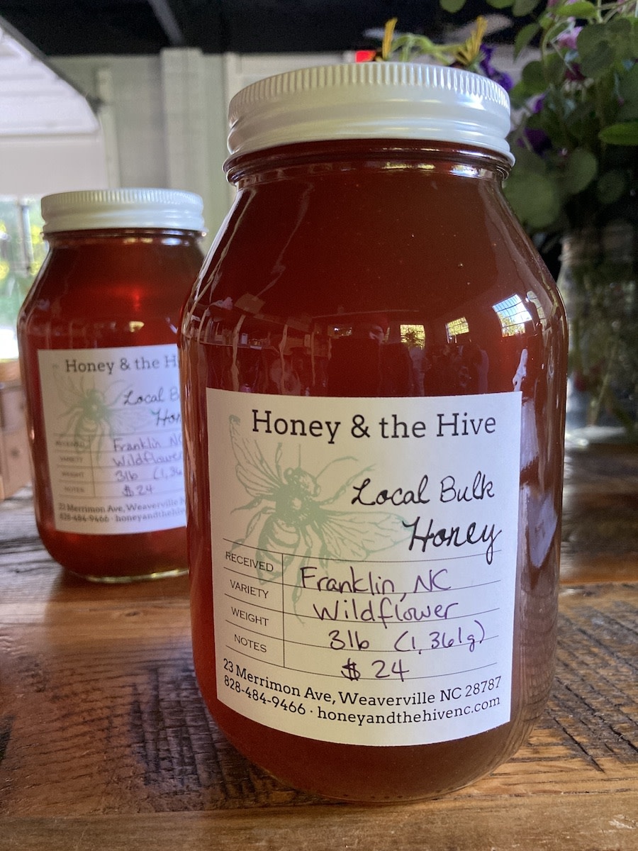 Honey & the Hive Bulk Franklin Wildflower Honey, quart jar, 3 lbs. (1361g)