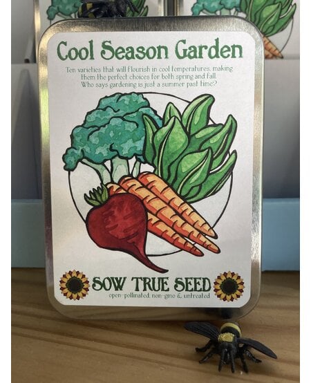 Sow True Seeds Collection Gift Tin, Cool Season Garden