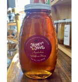 Honey & the Hive Local Appalachian Wildflower Honey, classic queenline jar 2 lbs (907 g)
