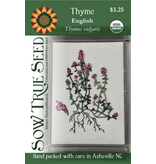 Sow True Seed Organic Sow True Seeds, Thyme (English)