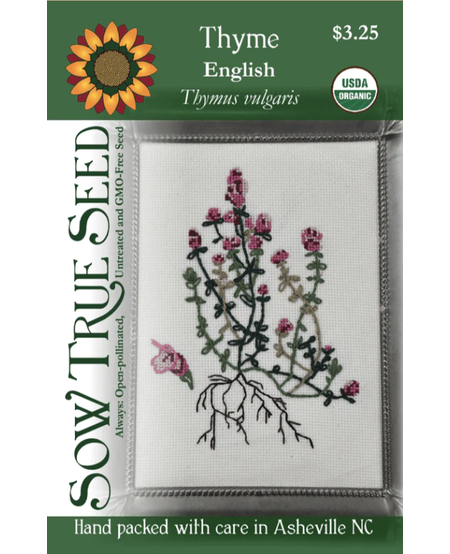 Organic Sow True Seeds, Thyme (English)