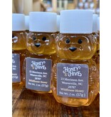 Honey & the Hive Local Wildflower Honey, 2 oz. mini plastic bear