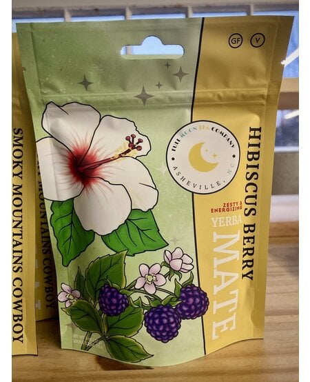 Full Moon Tea Company Hibiscus Berry Yerba Mate, 2 oz.