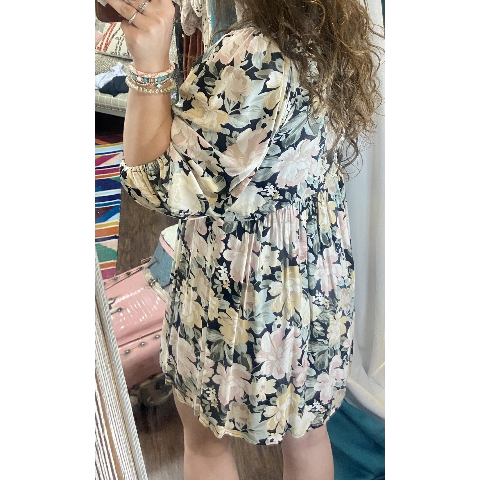 Raven Floral Mini Dress