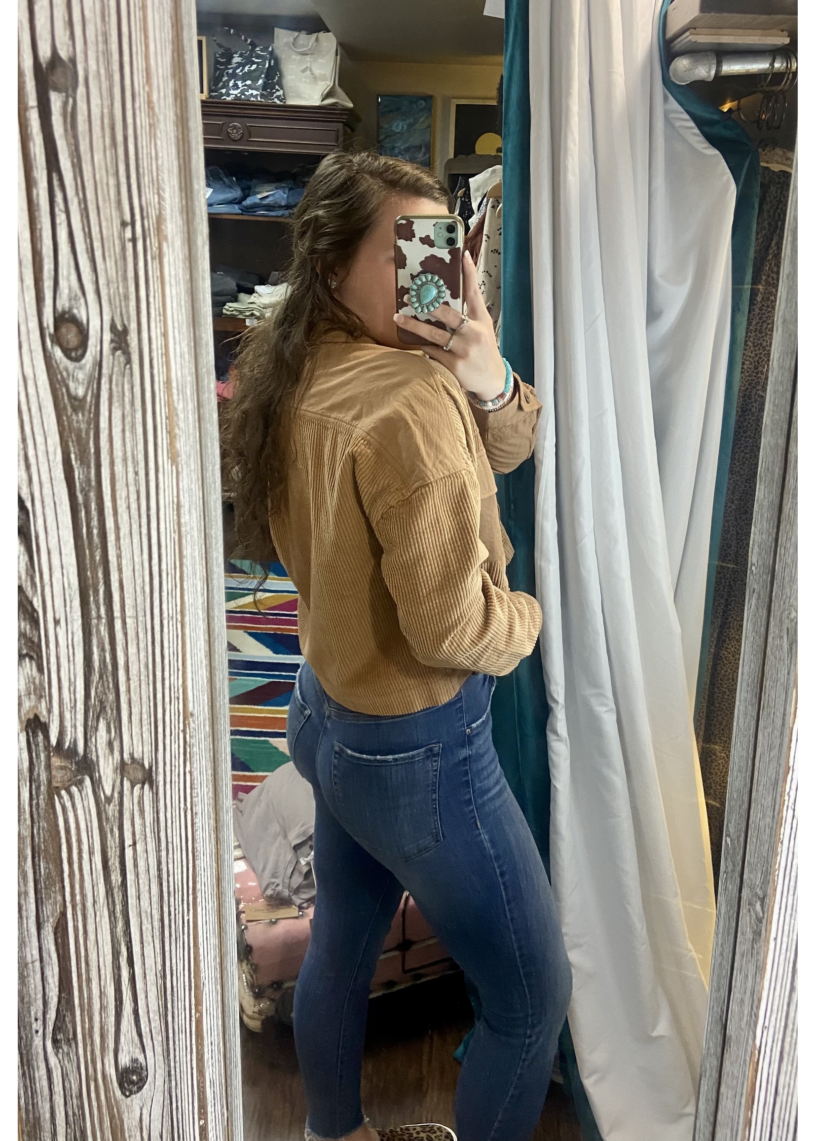 Sand Corduroy Jacket - The Molly Grace