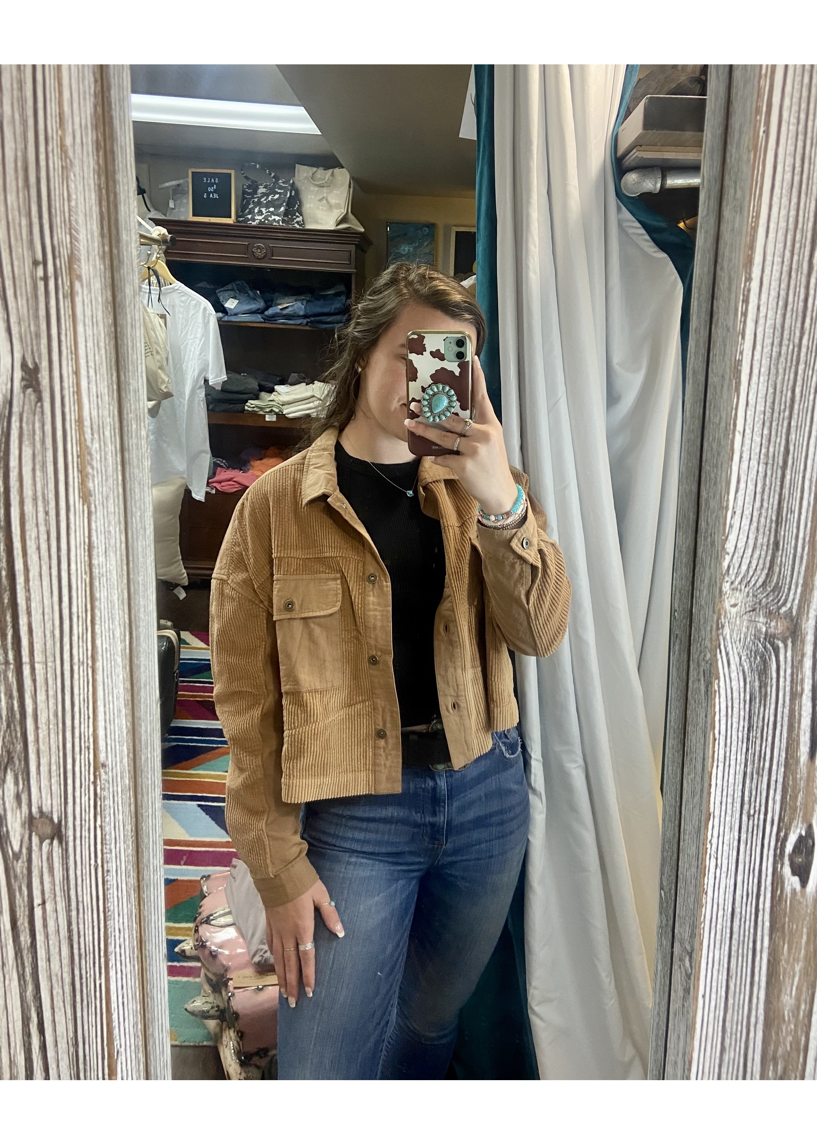 Sand Corduroy Jacket - The Molly Grace