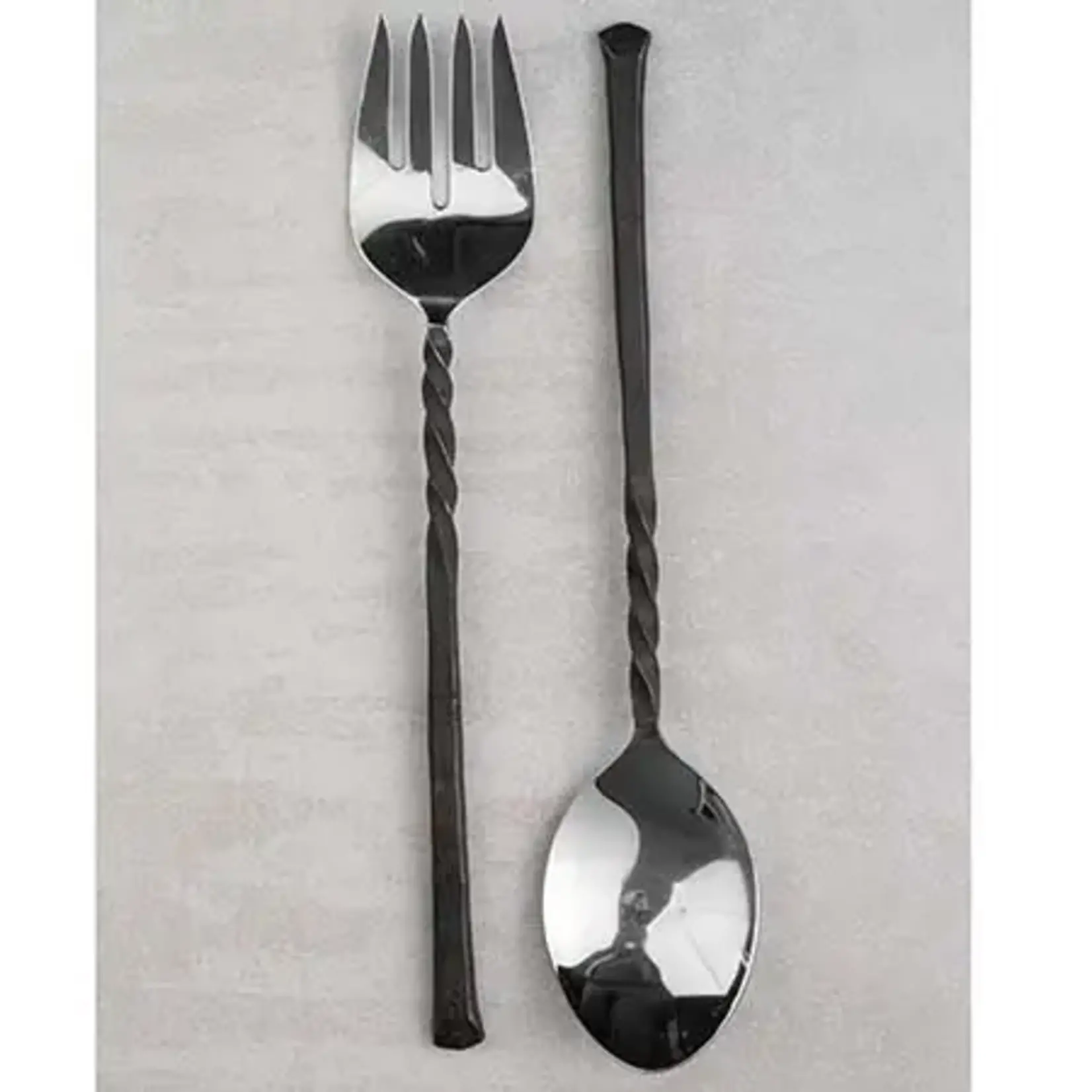 Black Twist Servers-Set of 2