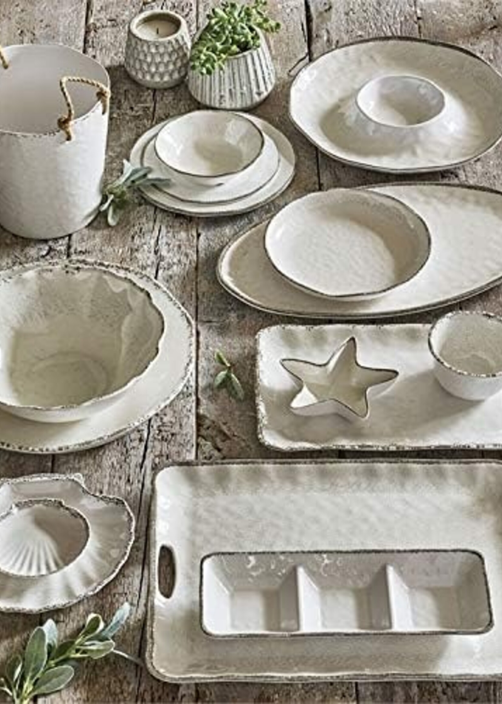 Gray Veranda Melamine Platter
