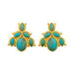 Bluebell Stud Earrings - Turquoise