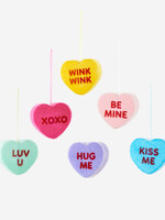 Flocked Conversation Heart