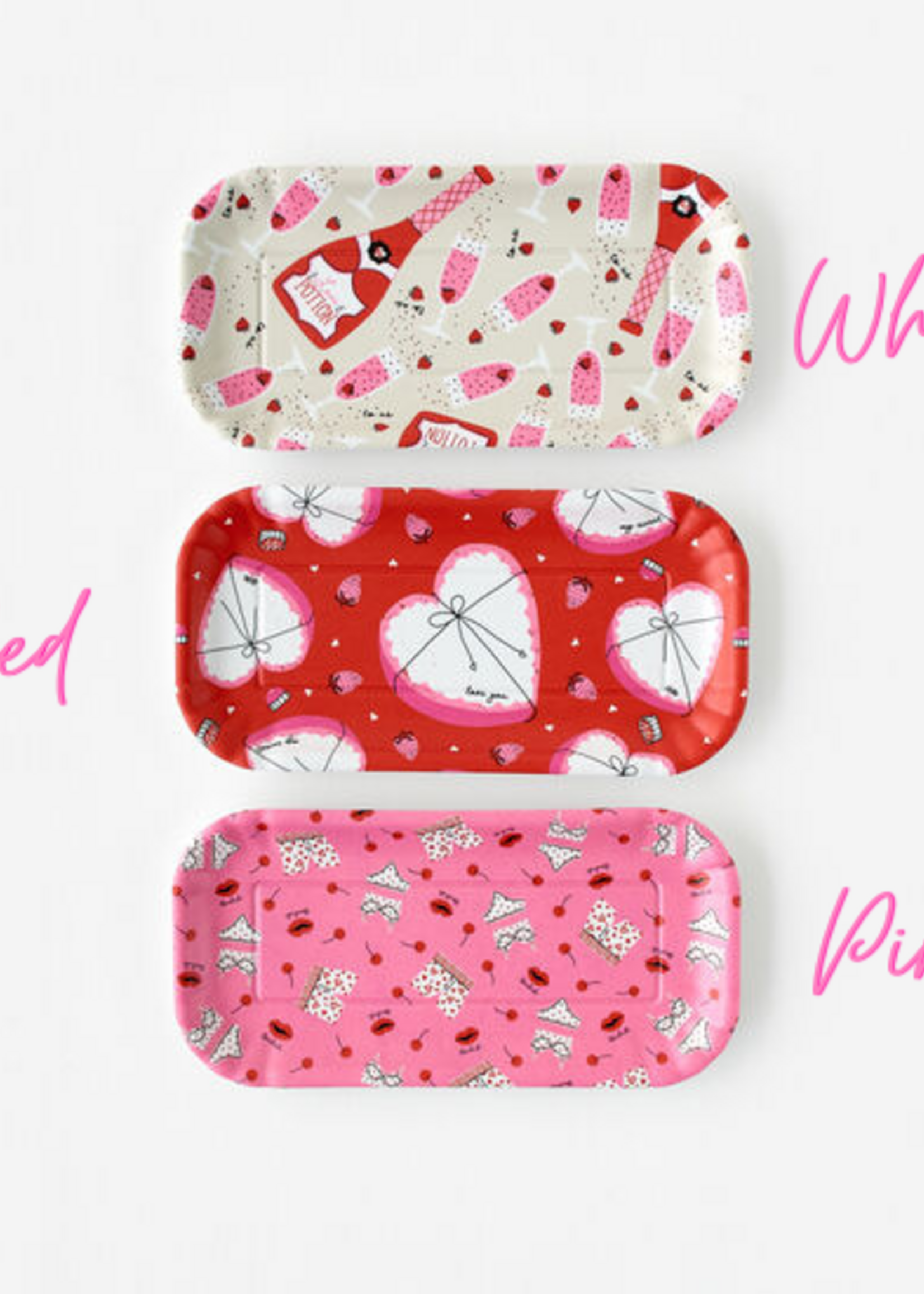 Melamine Valentine "Paper" Tray (4" x 8")