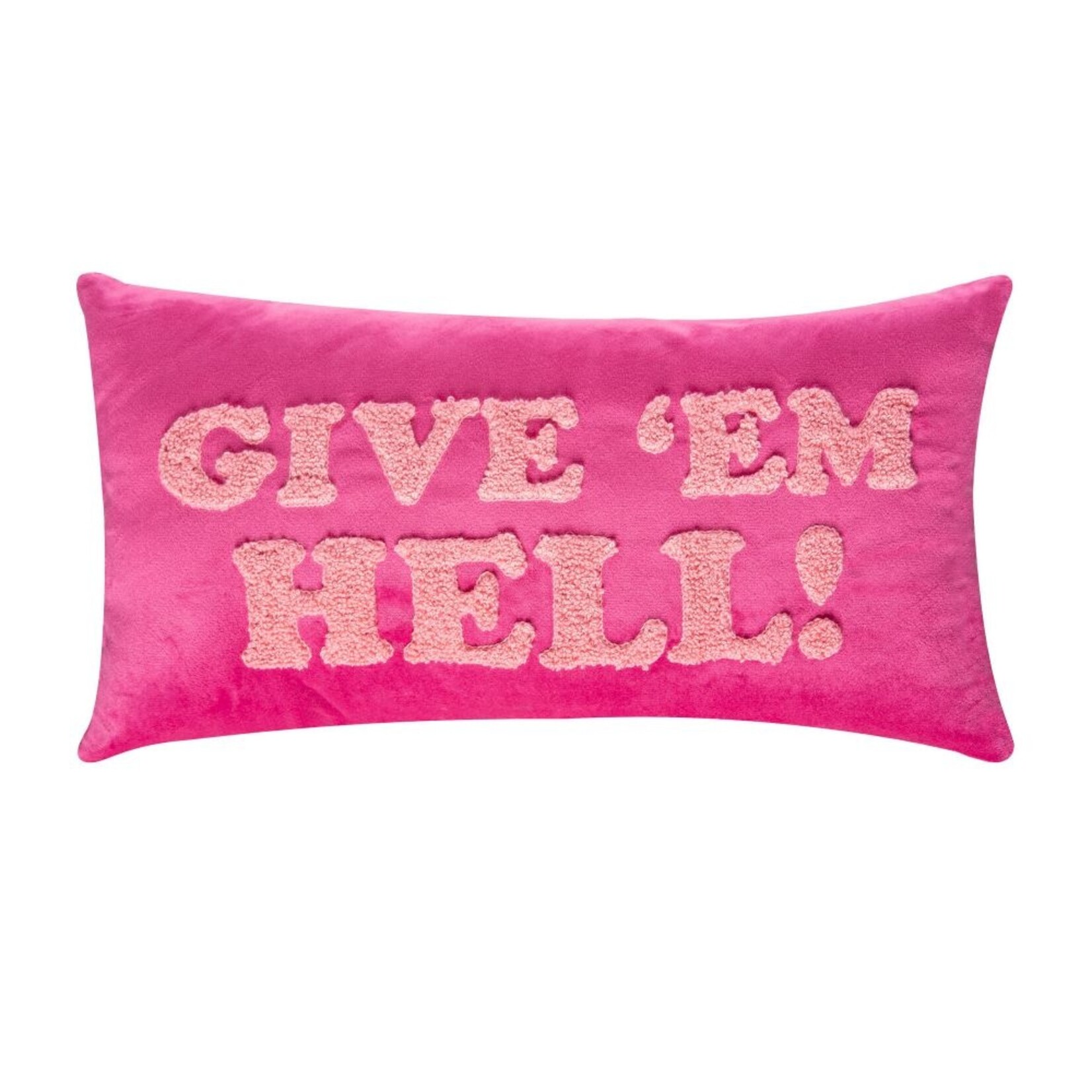 Give Em Hell Towel Loop Lumbar Pillow