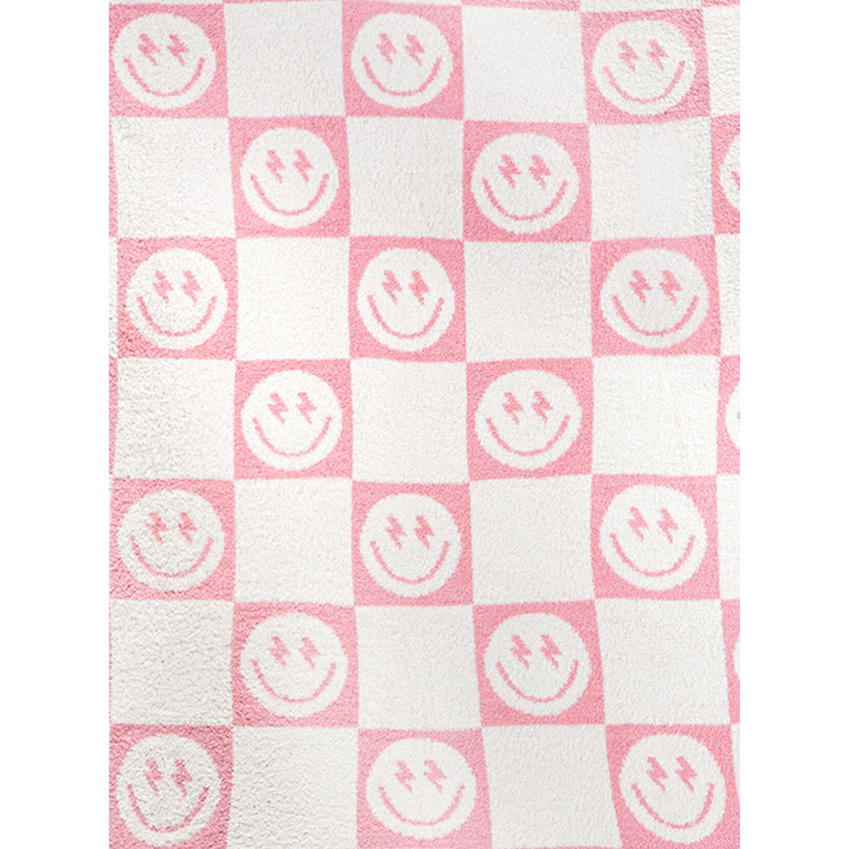 Pink Bolt Smile Blanket