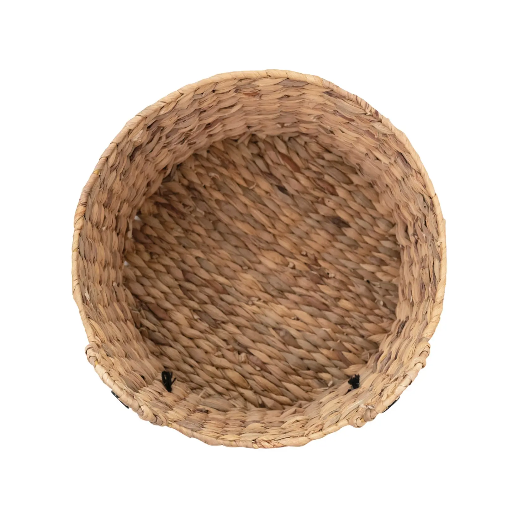 Hand-Woven Water Hyacinth Frog Basket