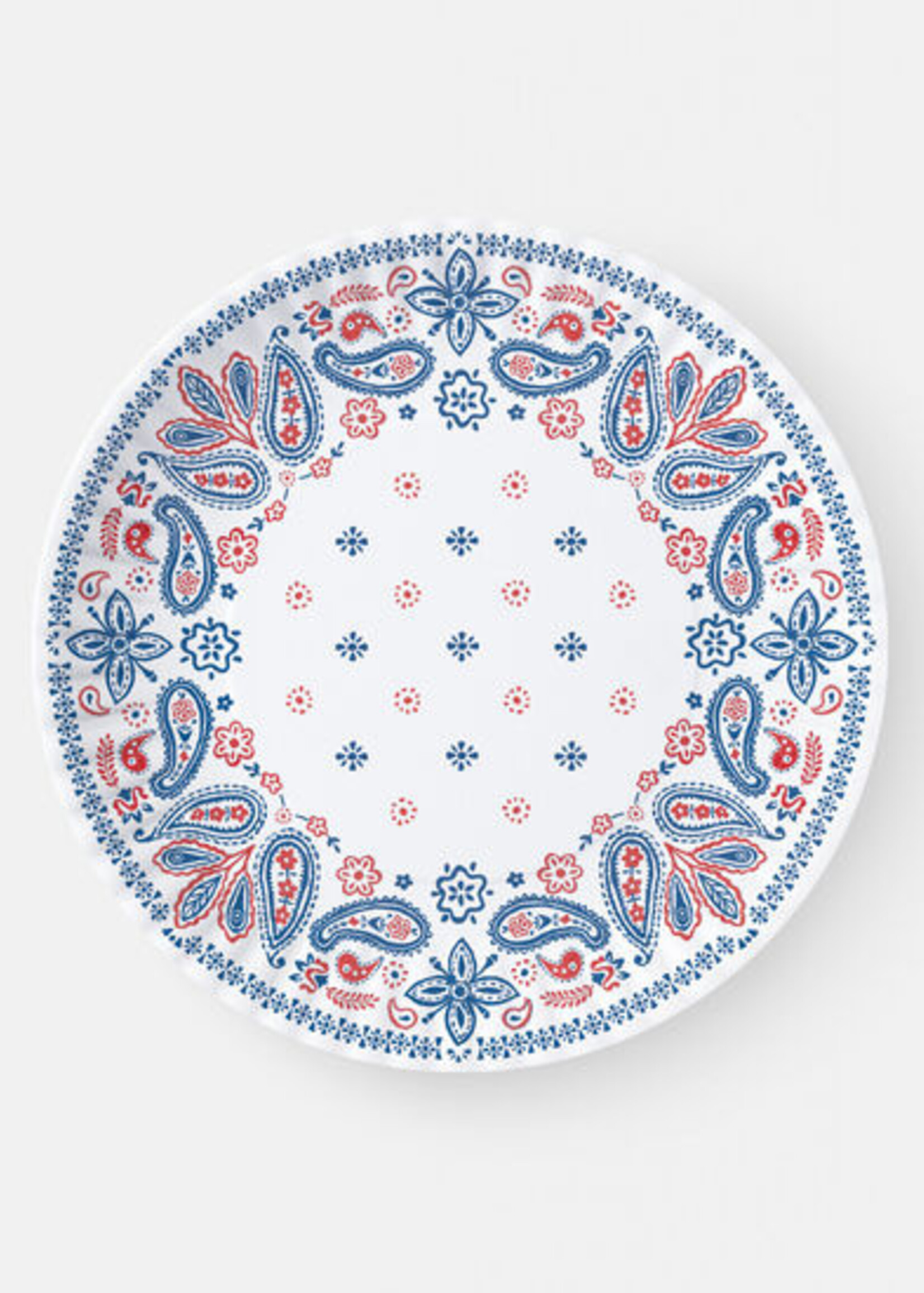Melamine 7.5 American Holiday "Paper" Plates (Set of 4)