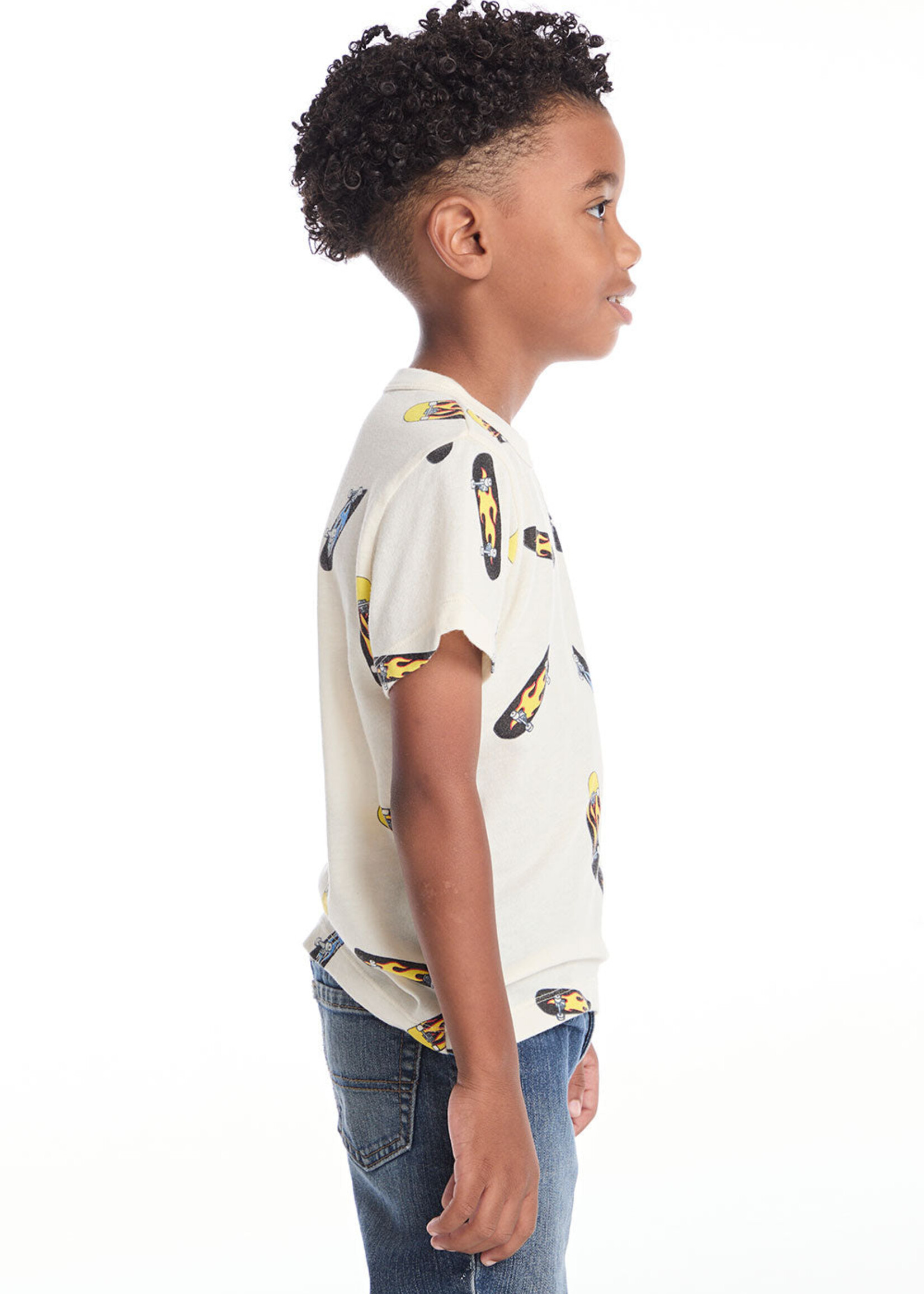 Skakeboard Flames Boys Tee