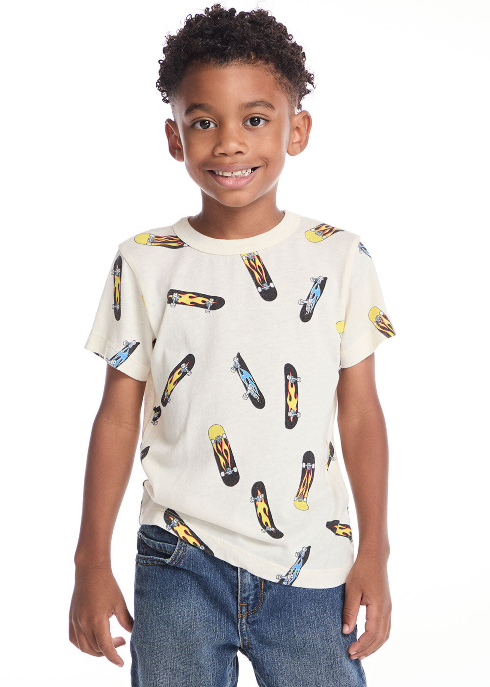 Skakeboard Flames Boys Tee