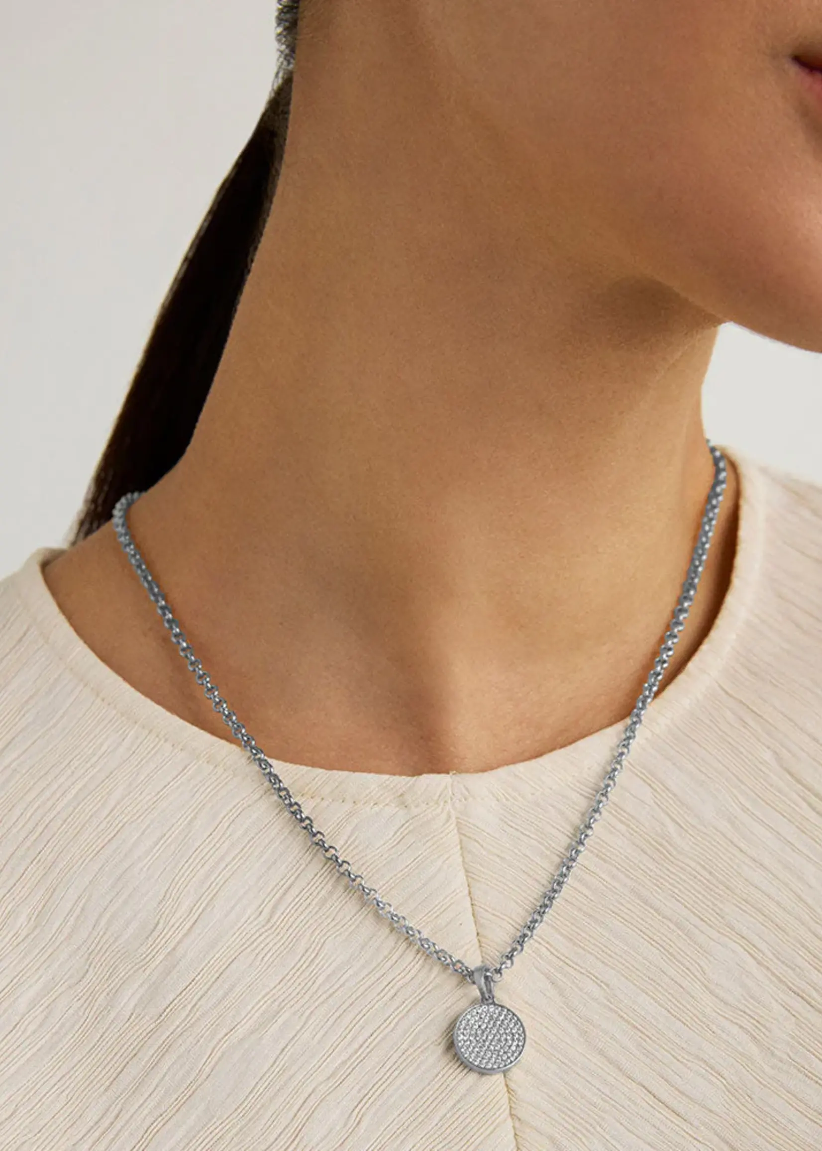 Madeleine Pave Pendant Necklace