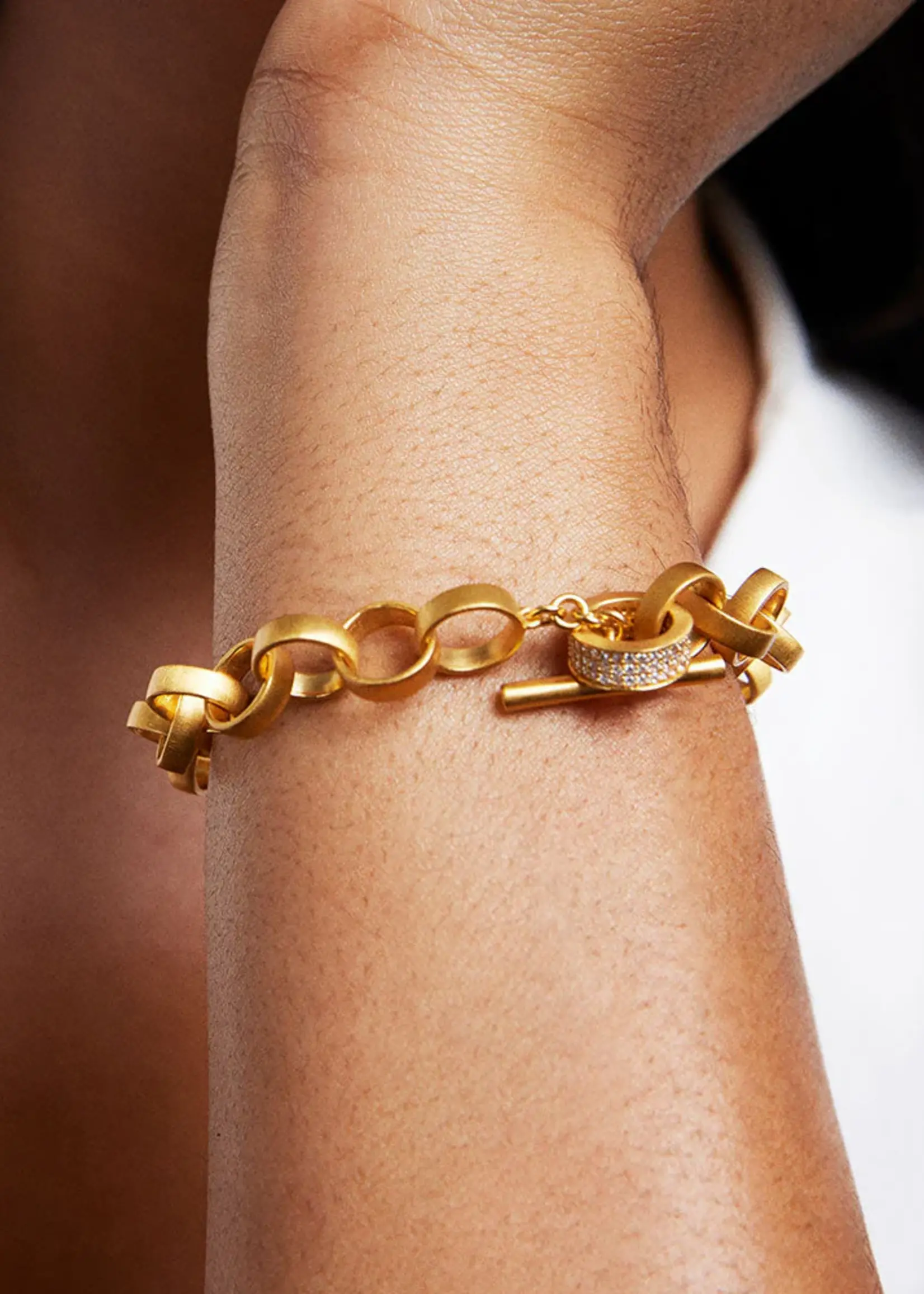 Petit Pave Statement Chain Bracelet