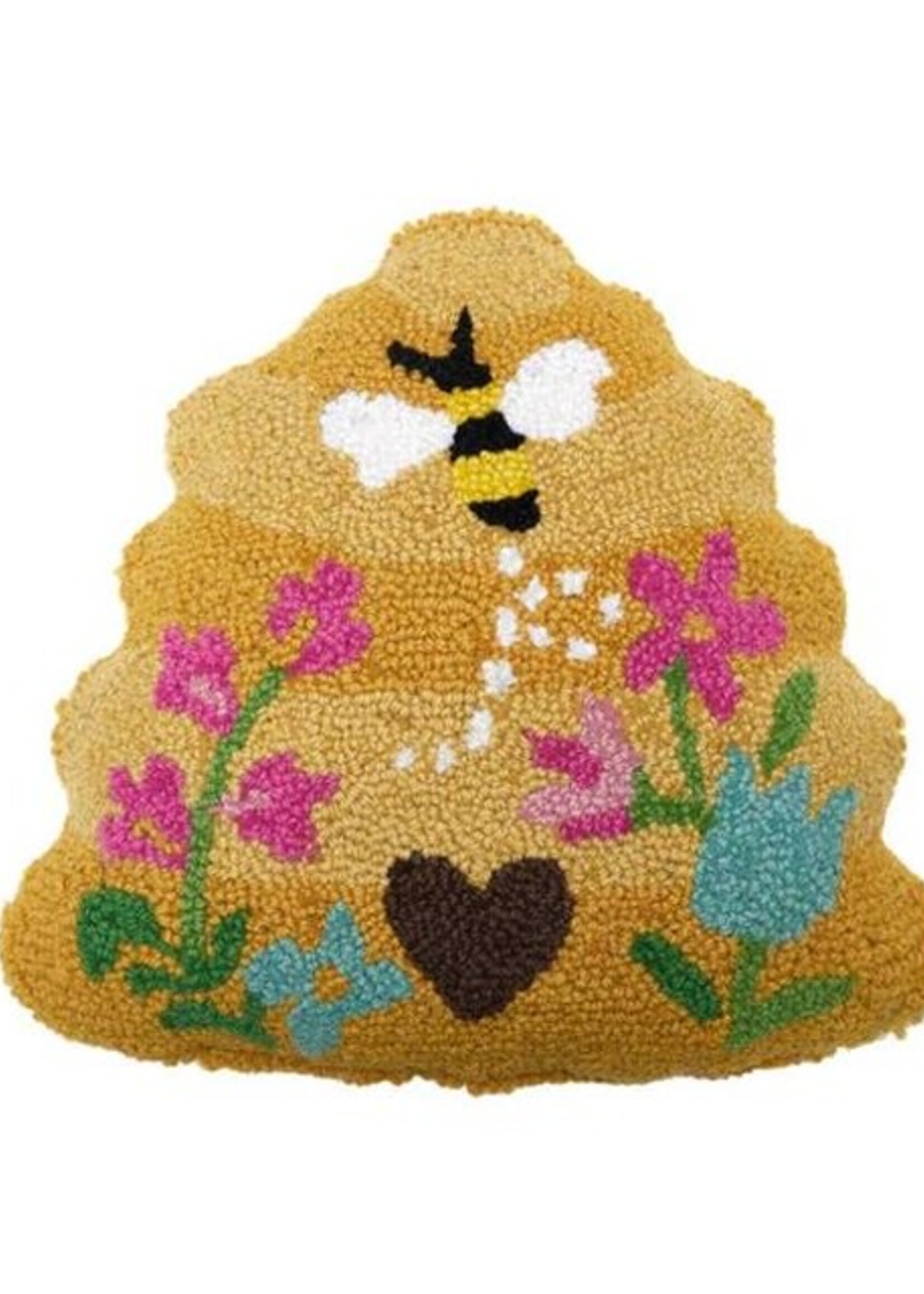 Shaped Bee Skep Hook Pillow