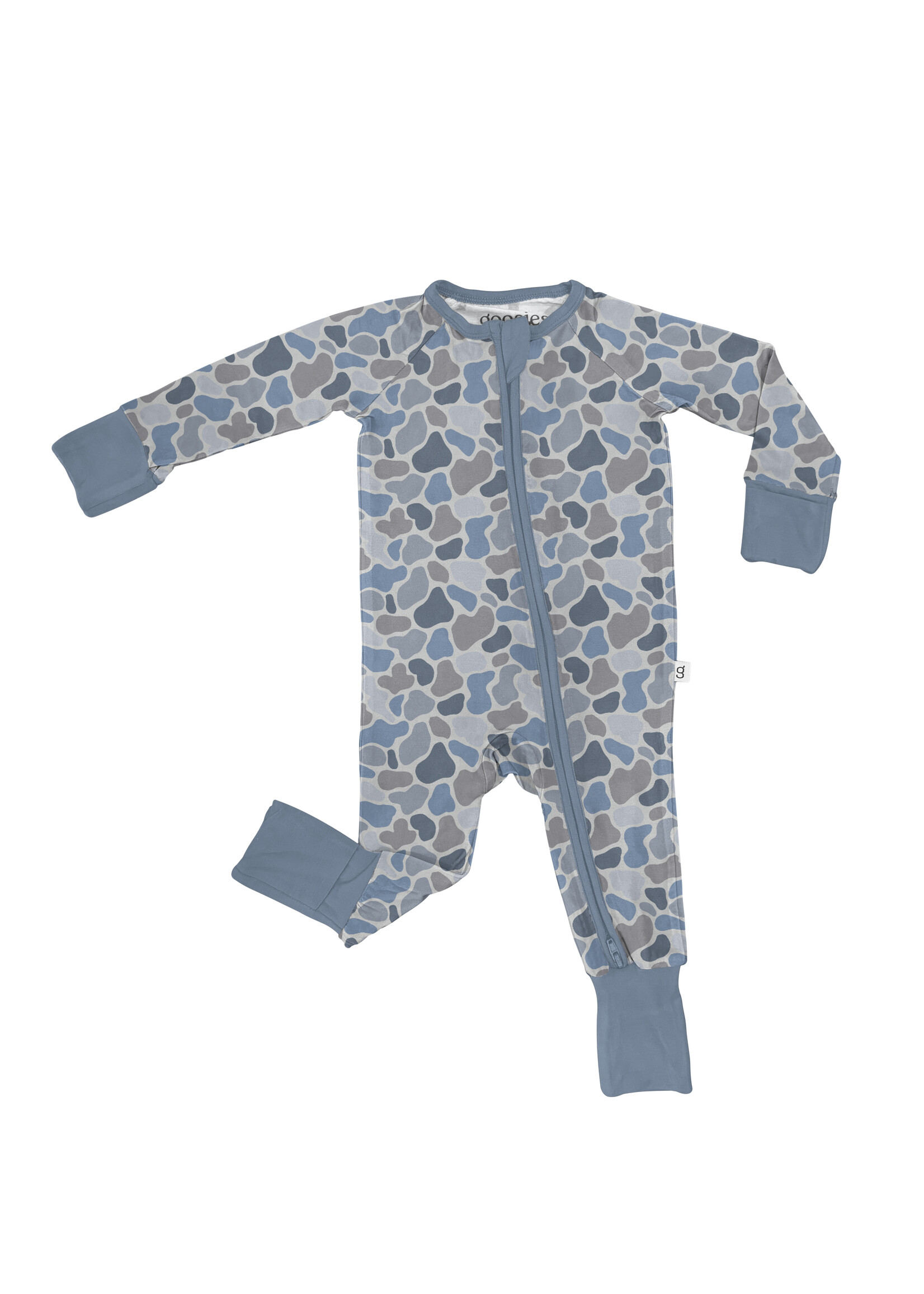 Long Sleeve Zipper PJ's - Watercolor Camo