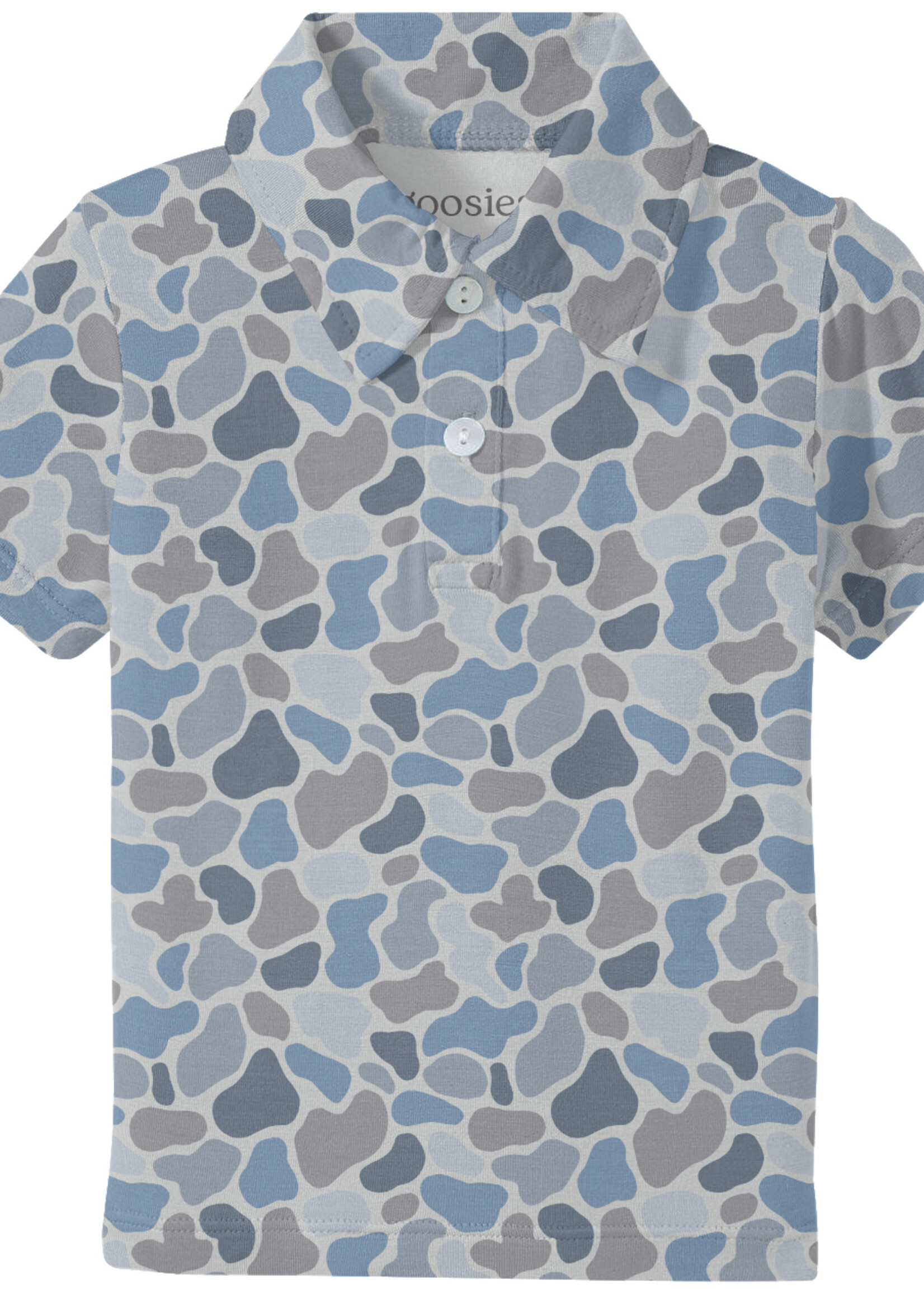 Short Sleeve Polo Shirt - Watercolor Camo