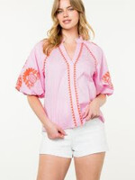 Pink Skies Puff Sleeve Top
