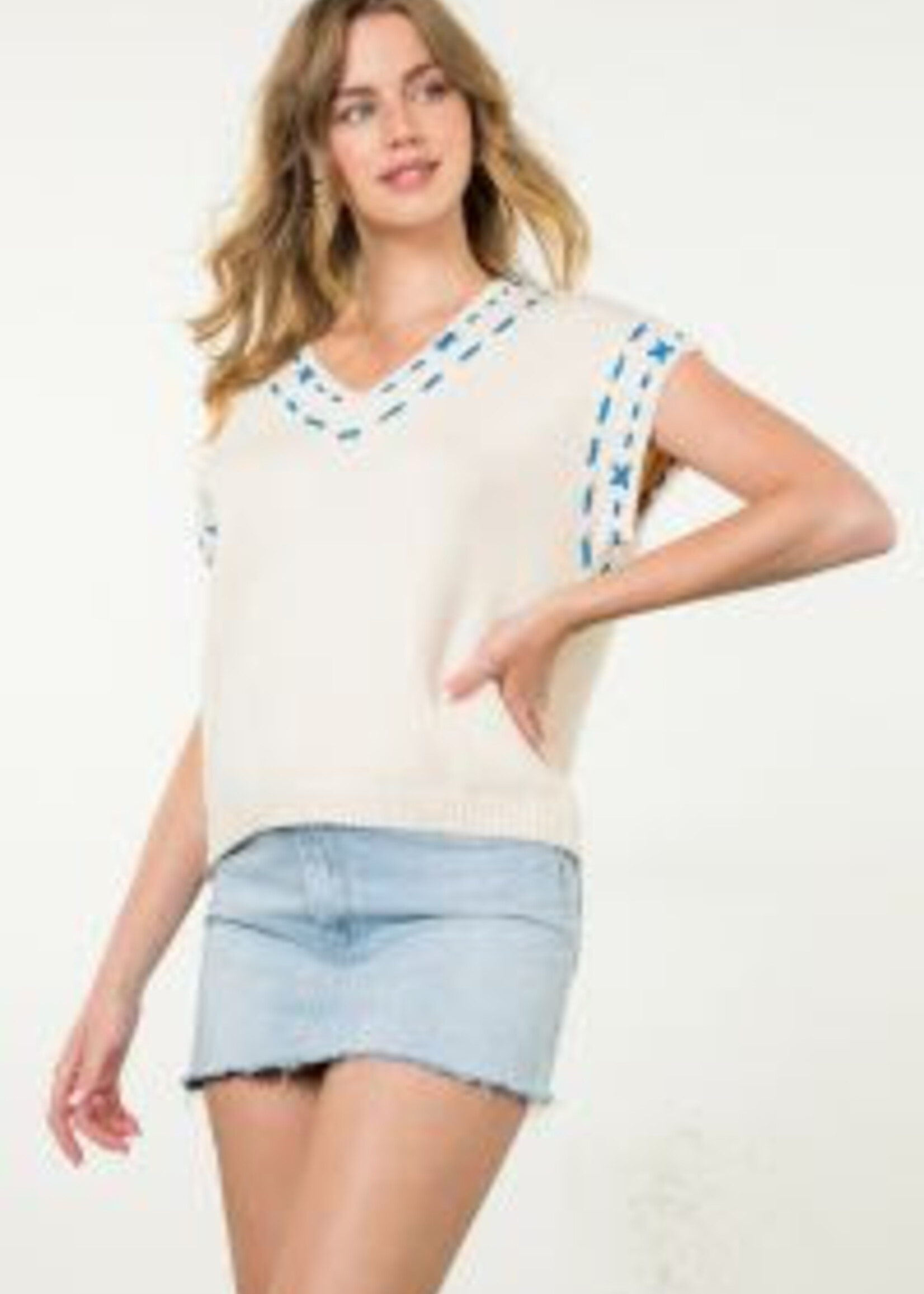 Go Heels Sweater Knit Short Sleeve