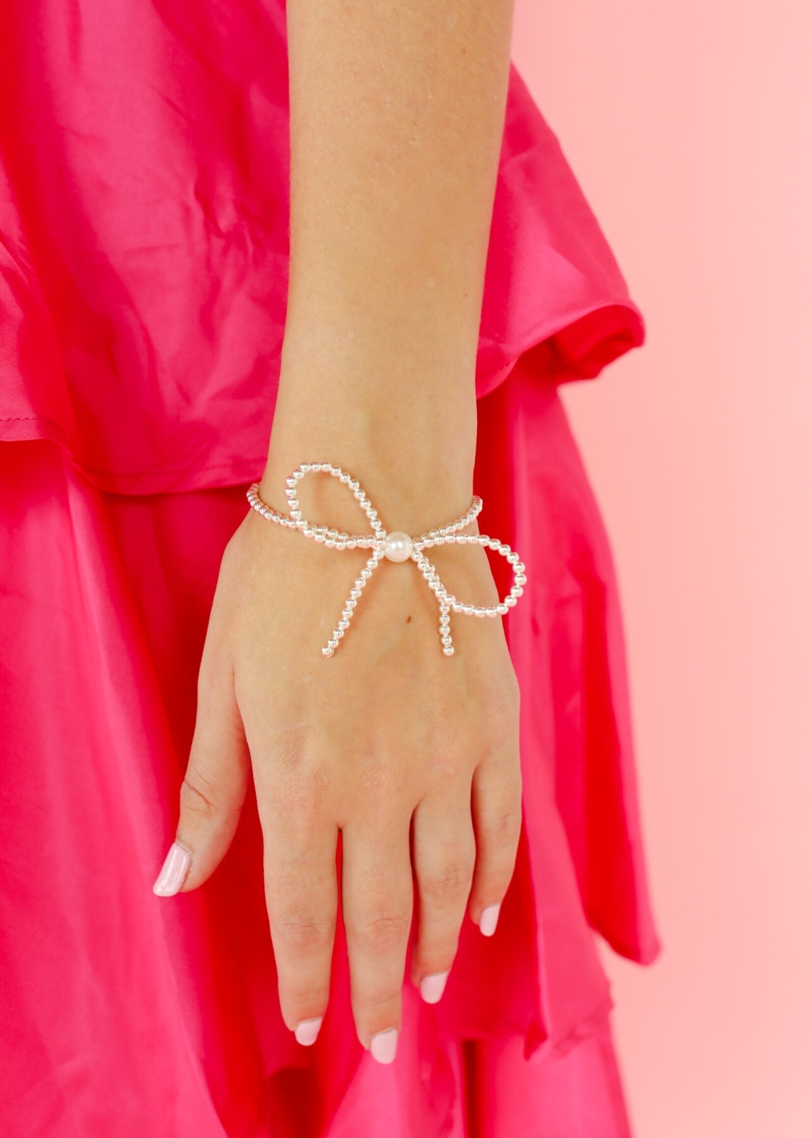 Silver Bow Bracelet