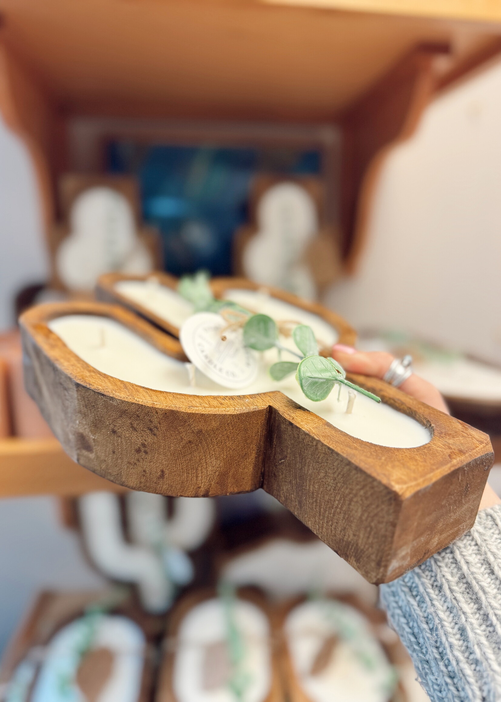 Cactus Dough Bowl Candle