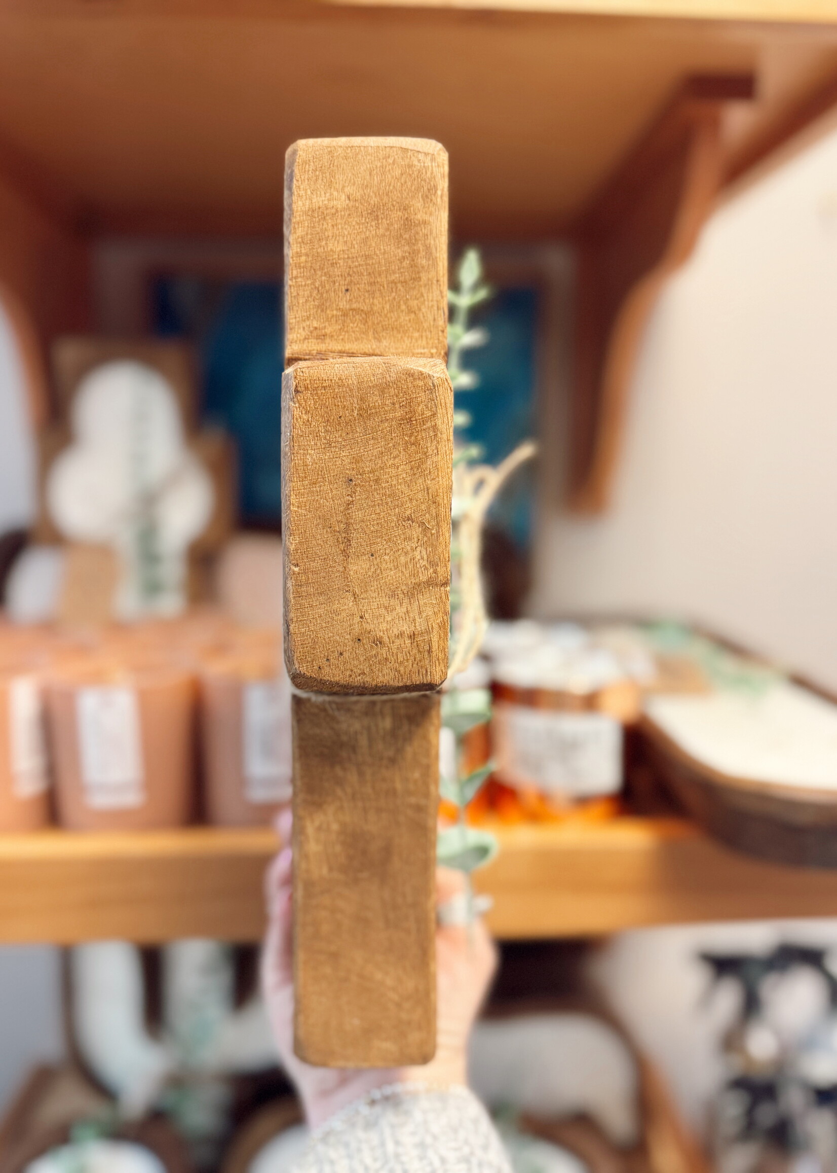 Cross Dough Bowl Candle