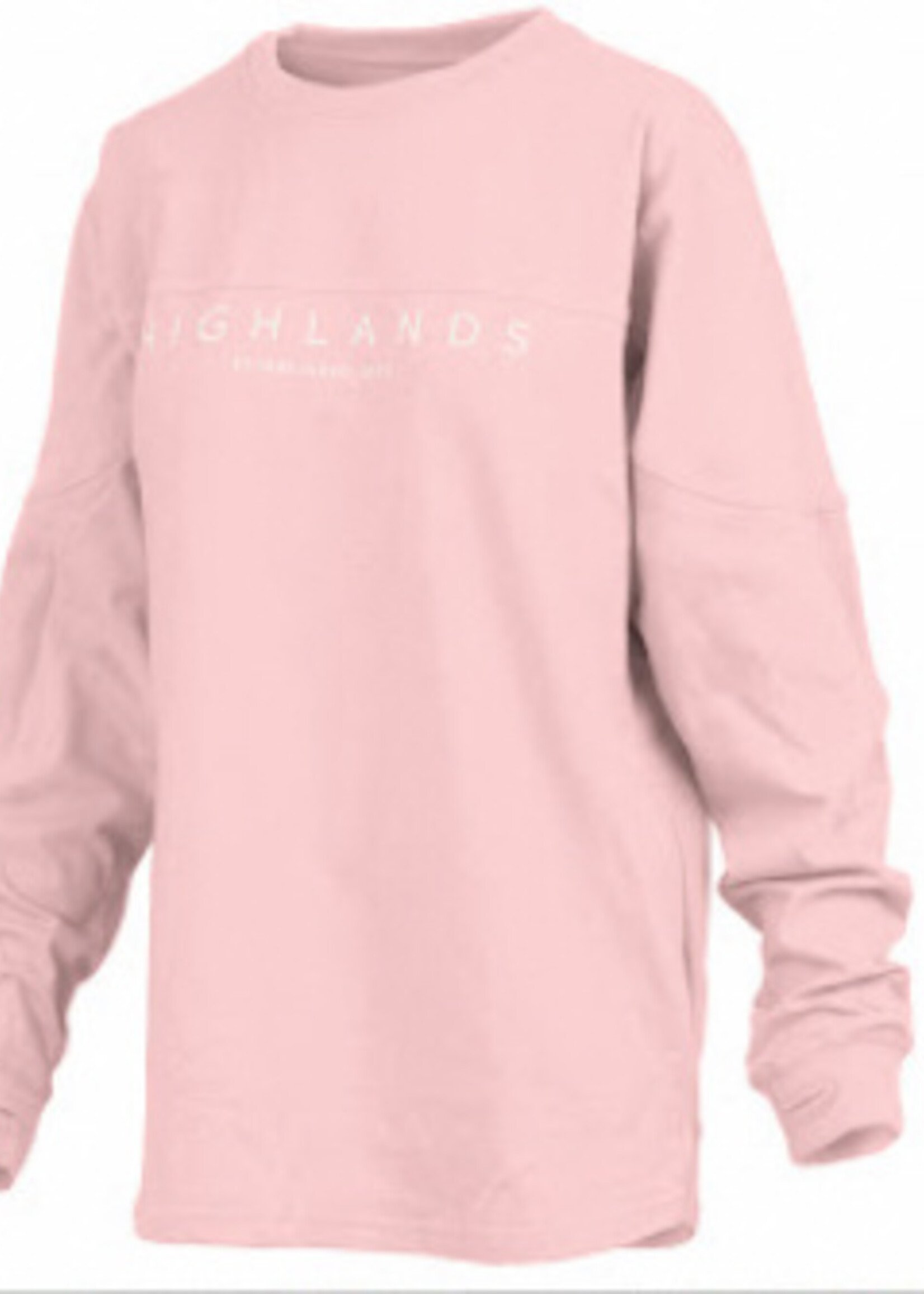Highlands Est. Long Sleeve Crew Oversized Pieced Tee