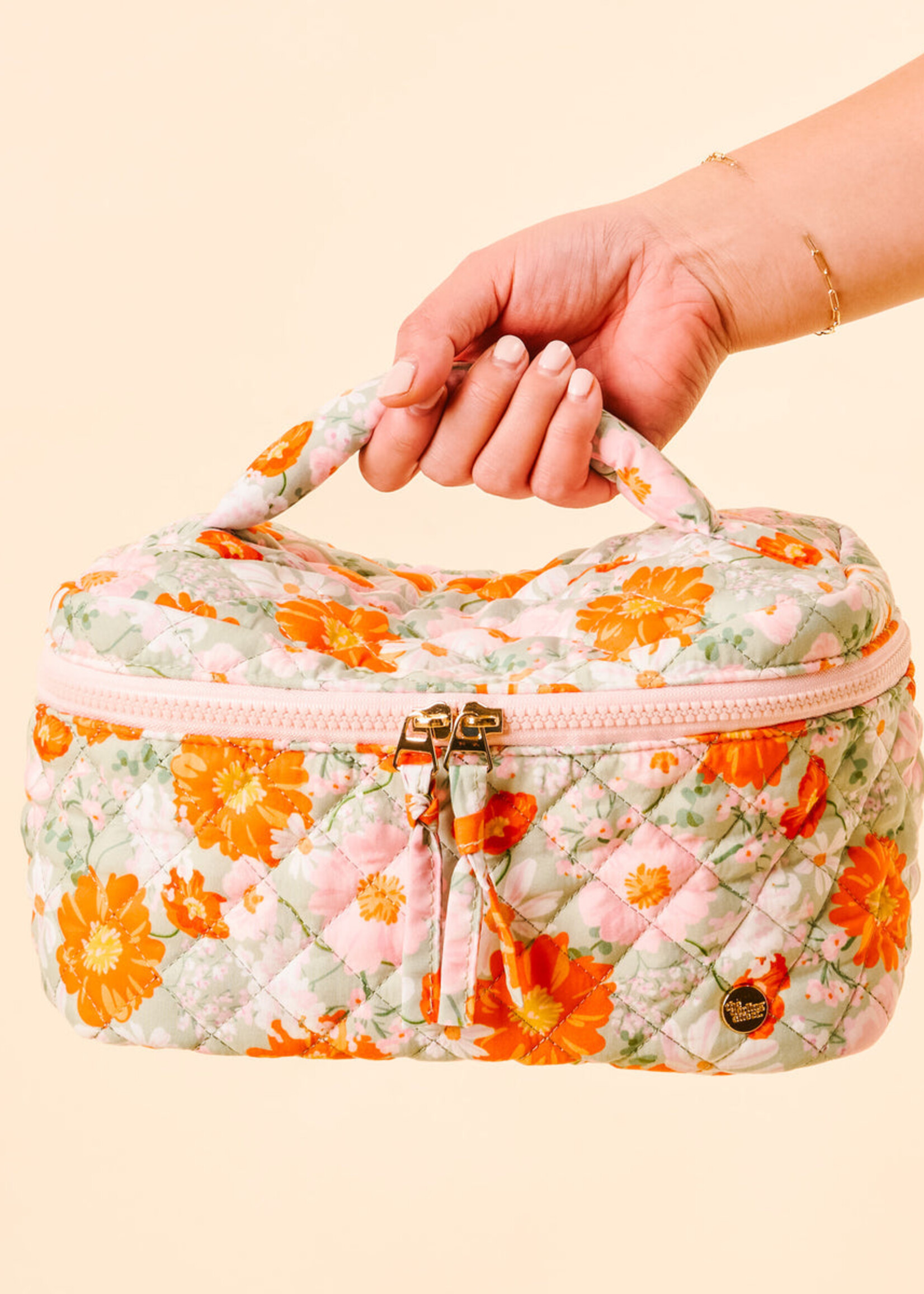 Glam & Go Quilted Cosmetic Bag
