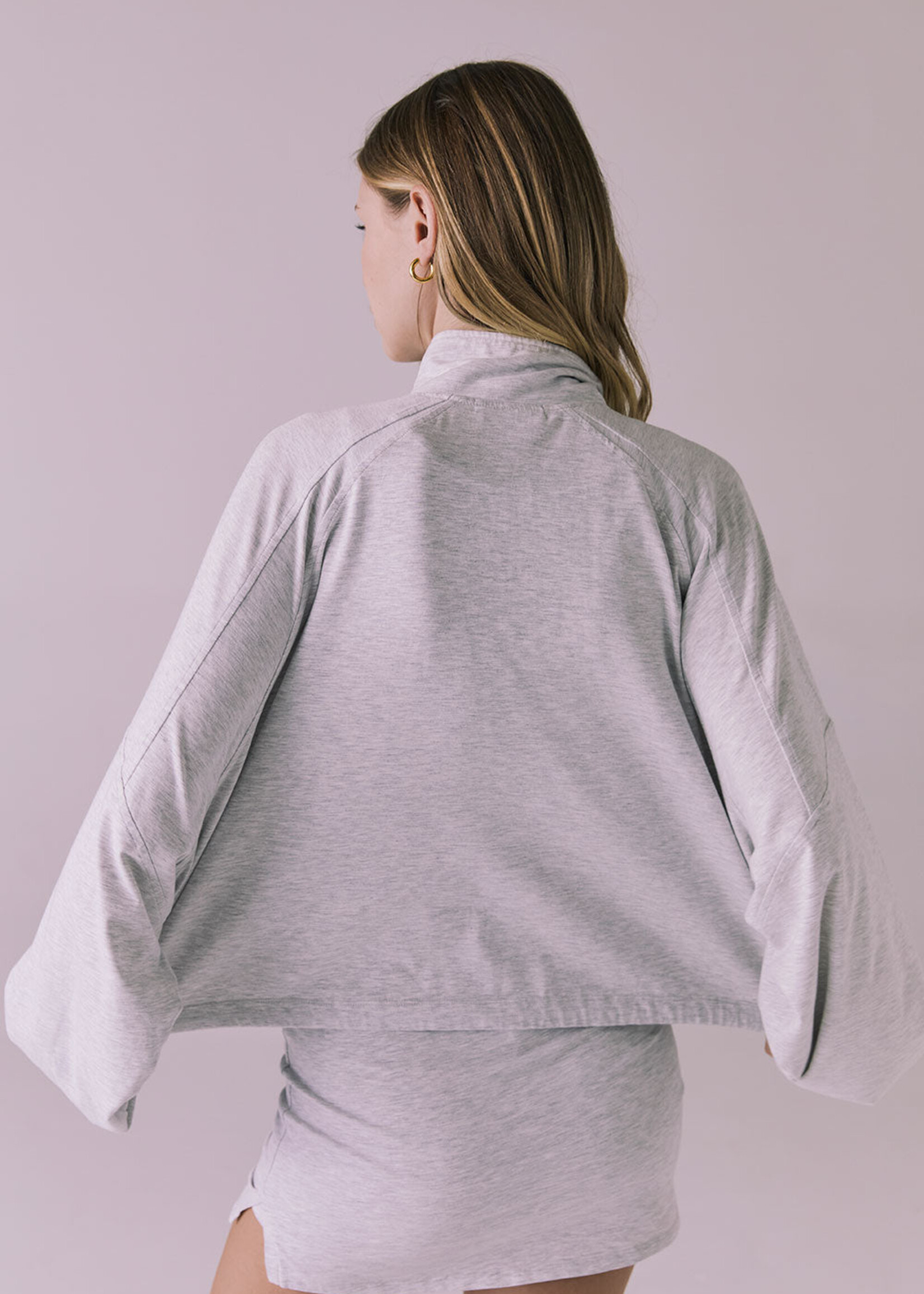 Mccartneyyy Light Heather Gray Zip Up