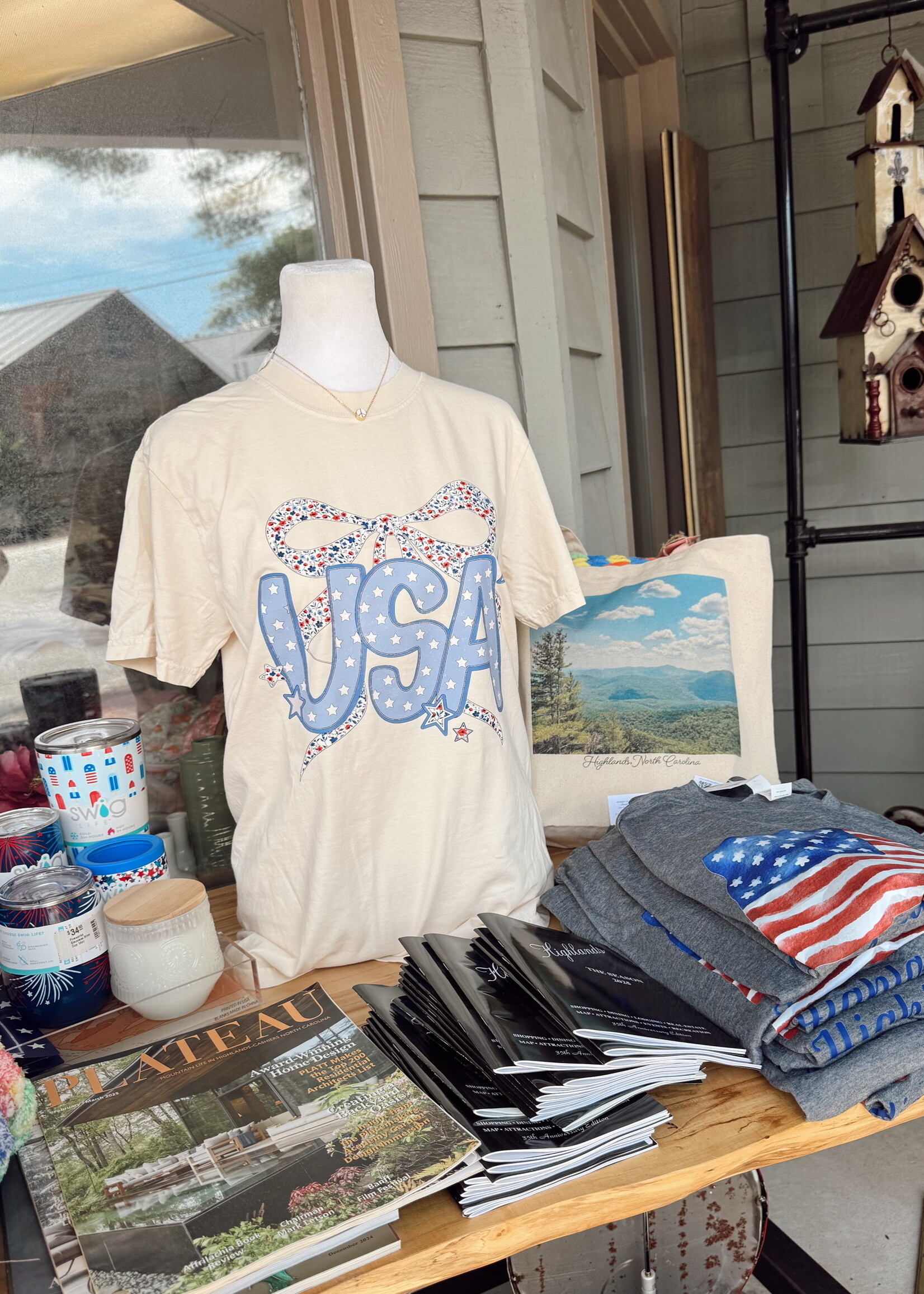 Mountain Girl Designs NC USA Bow Tee