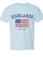 Mountain Girl Designs NC Highlands Flag Est. Tee