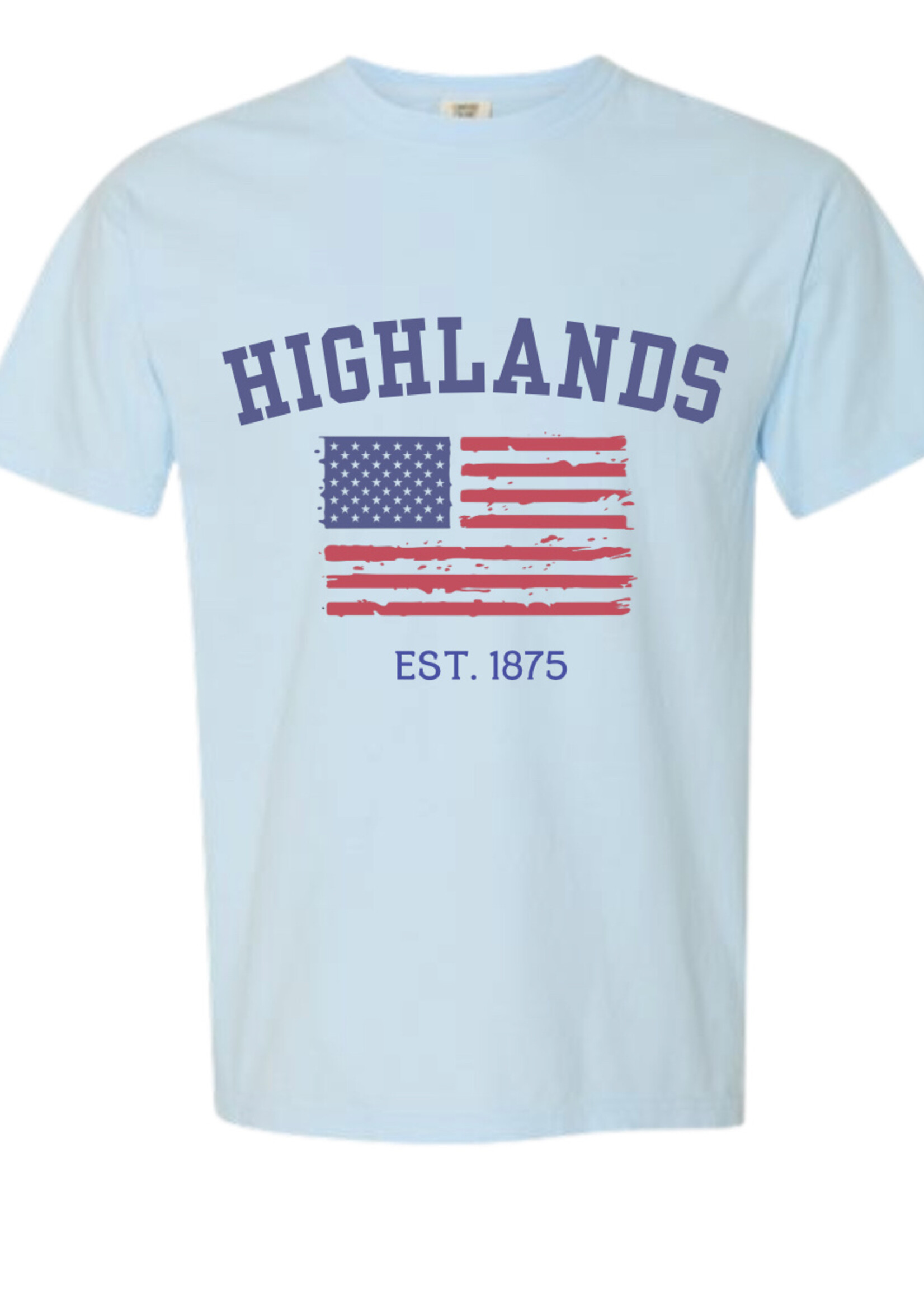 Mountain Girl Designs NC Highlands Flag Est. Tee