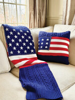 USA Flag Blanket (Cream OR Navy)
