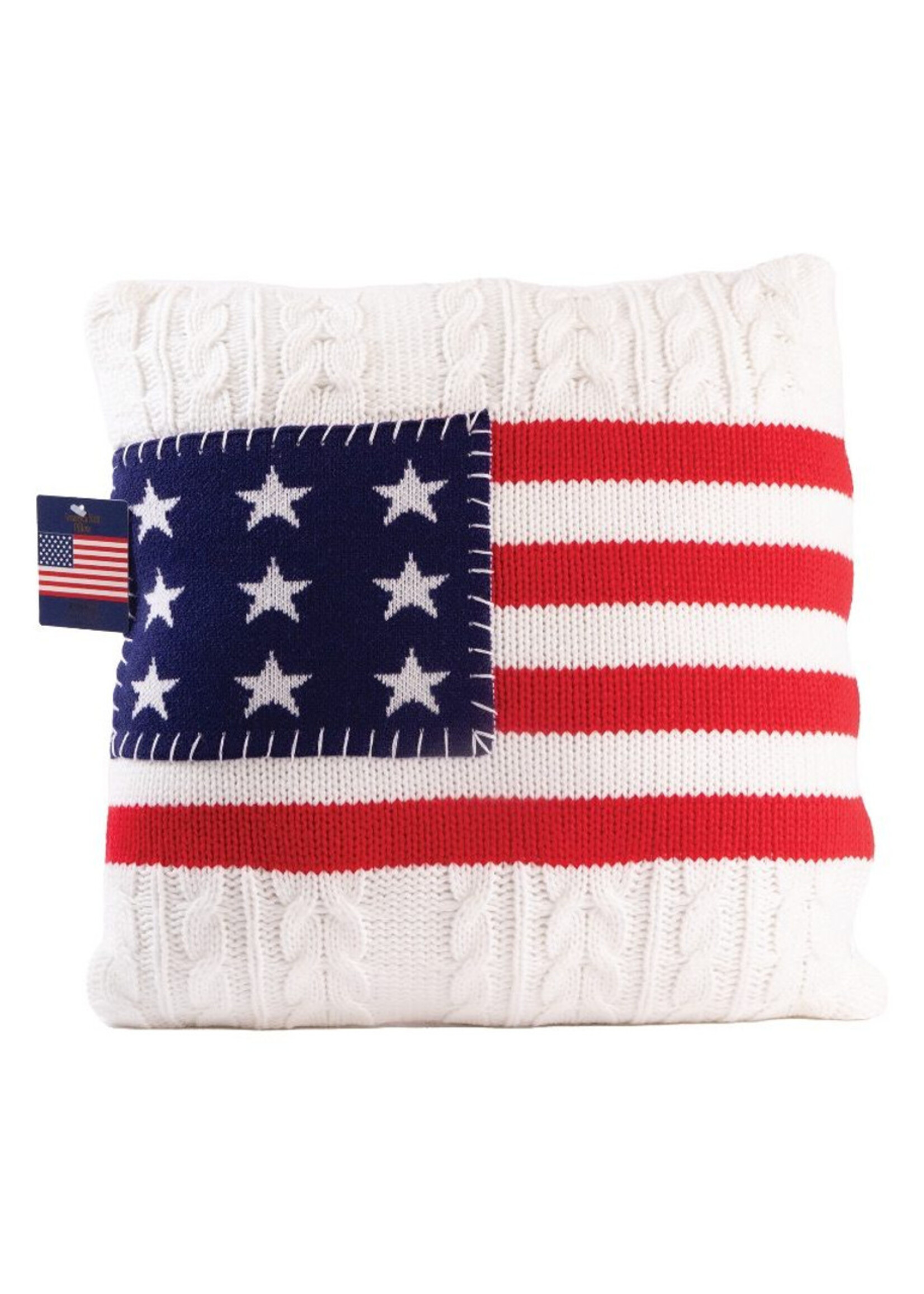 USA Flag Pillow (Cream OR Navy)