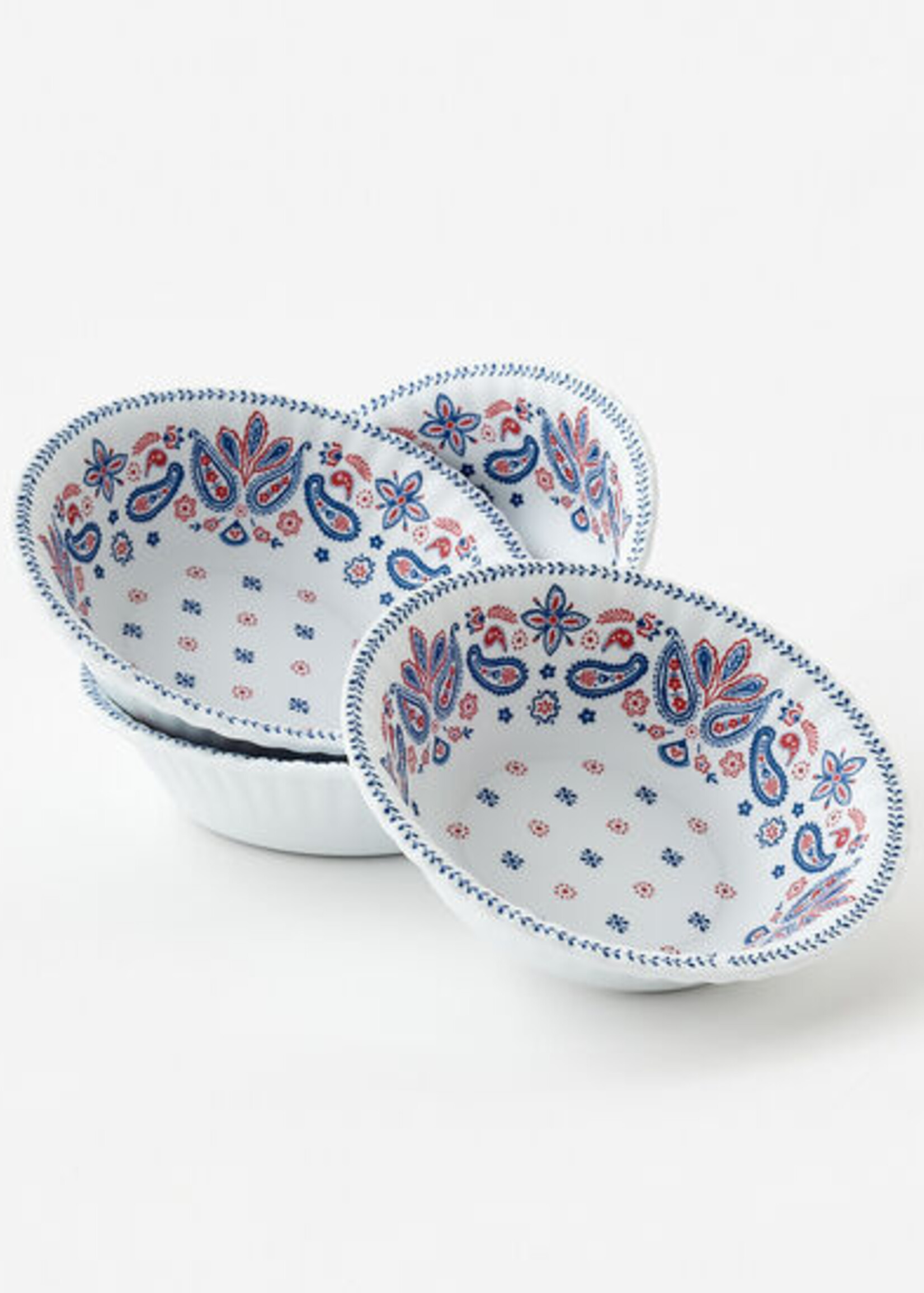 American Holiday "Paper" Melamine Bowl (Set of 4)