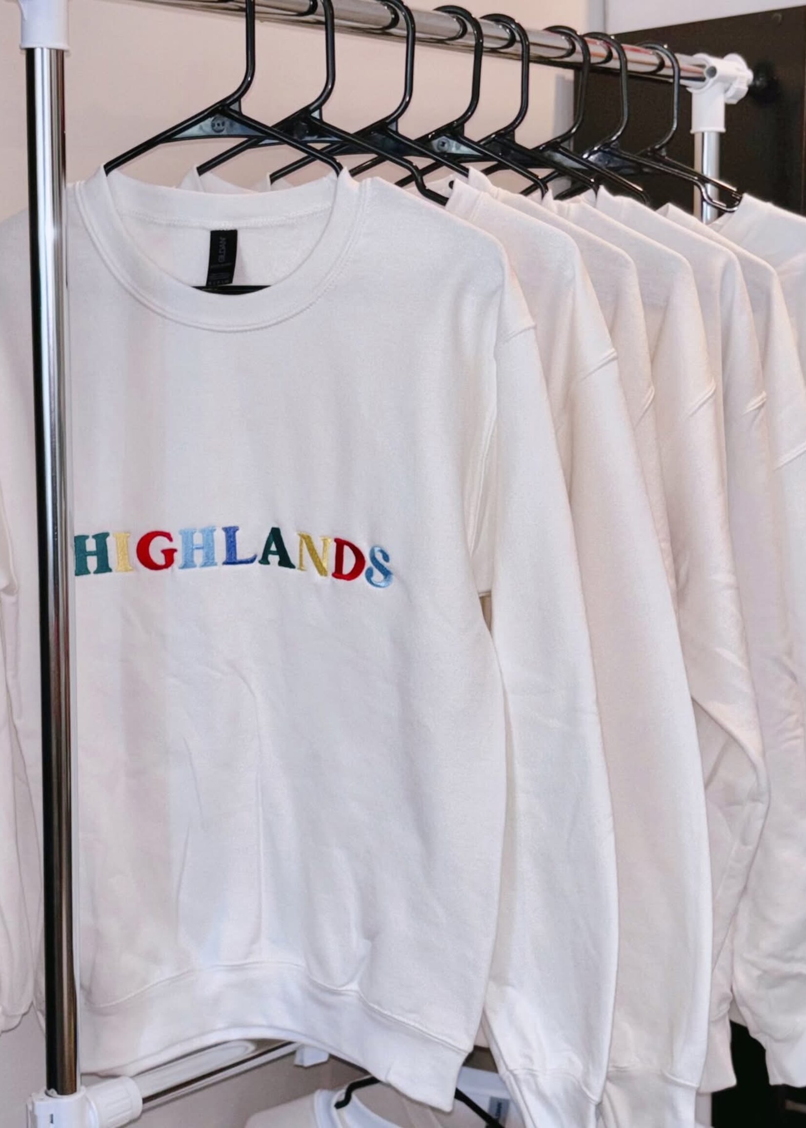 Ellie Mae Embroidery Highlands Embroidered Crewneck