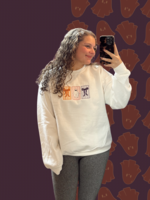 Ellie Mae Embroidery Ghost/Bow Sweatshirt