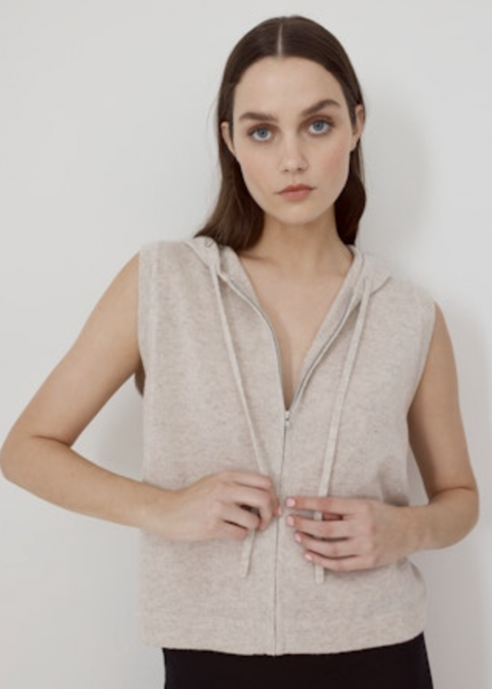 Autumn Cashmere Boxy Hoodie Vest