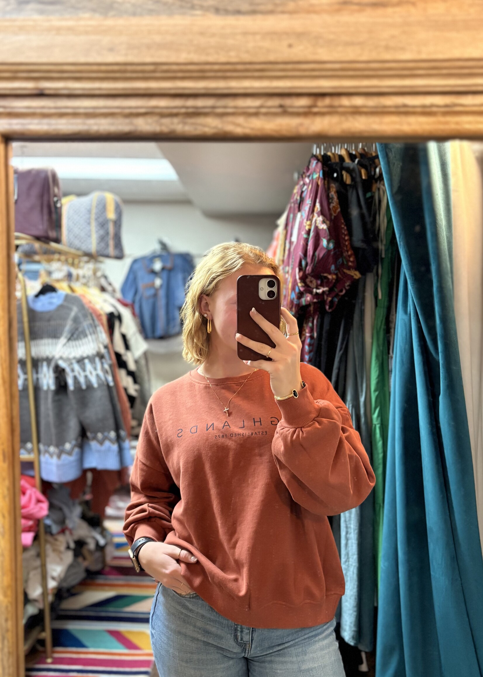 Highlands Est. Blousant Oversized Fleece Crew