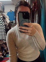 Autumn Cashmere Crew W/ Contrast Side Seam Detail